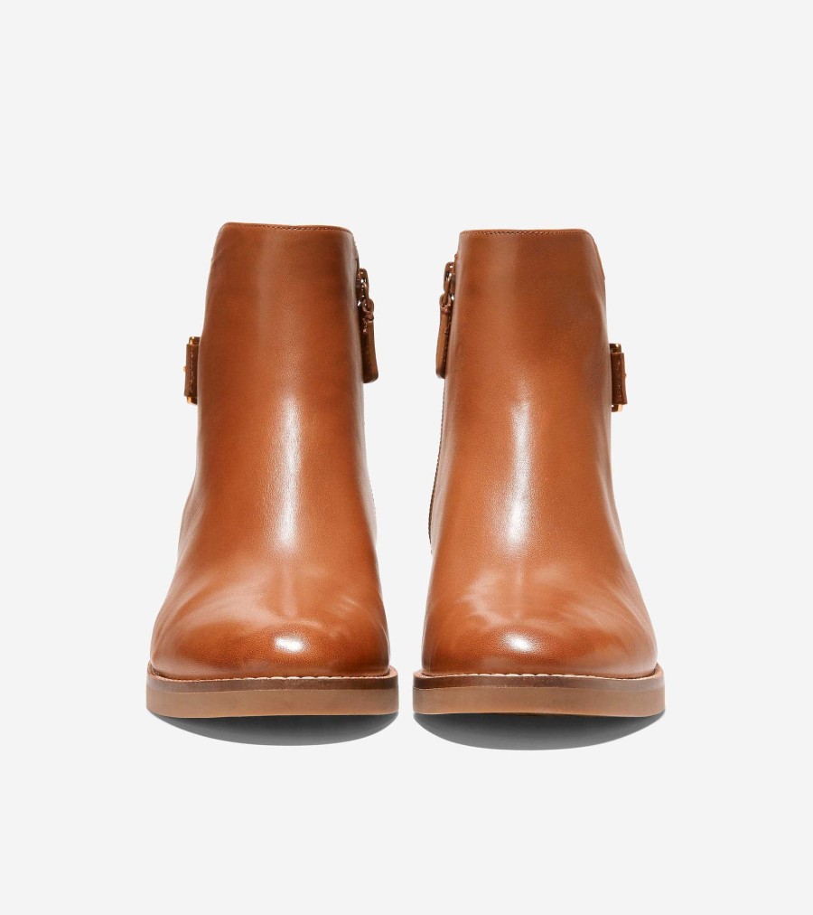 Women Cole Haan Boots | Women'S Hampshire Buckle Bootie British Tan