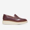 Women Cole Haan Loafers & Drivers | Women'S Riginalgrand Platform Venetian Loafer Bloodstone-Ivory