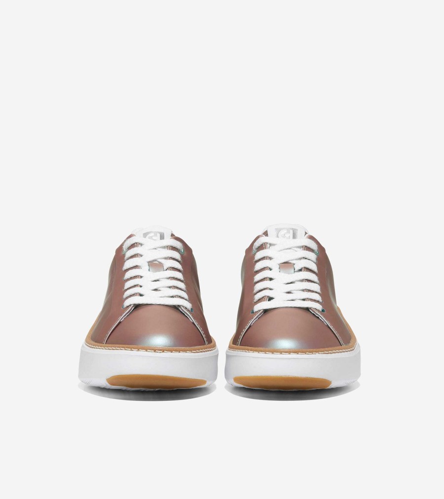 Women Cole Haan Sneakers | Women'S Grandpr Topspin Sneakers Iridescent-Ivory