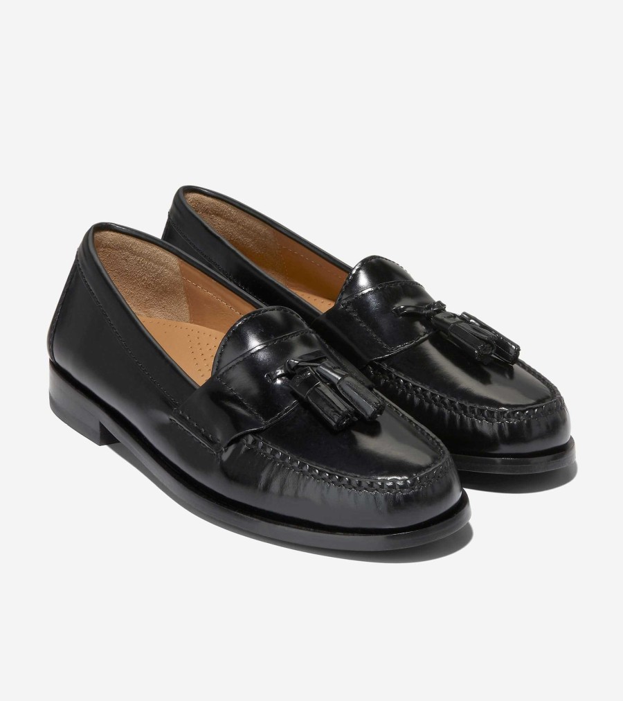 Men Cole Haan Loafers & Drivers | Men'S Pinch Tassel Loafer Black