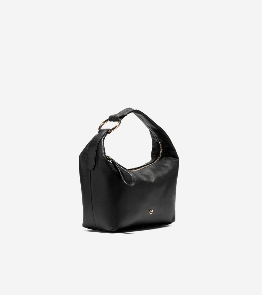 Women Cole Haan Shoulder Bags | Mini Hobo Bag Black