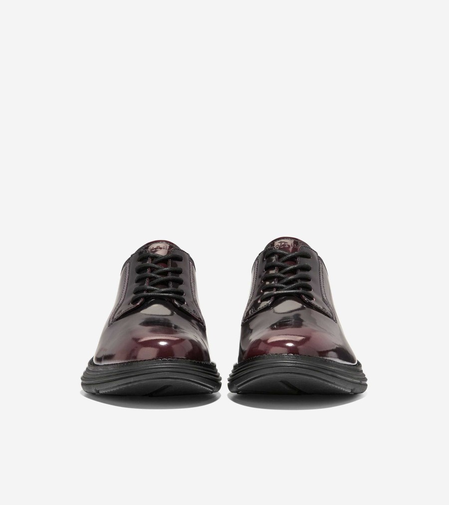 Men Cole Haan Oxfords | Men'S Riginalgrand Ultra Postman Oxfords Bloodstone Brush-Off-Black