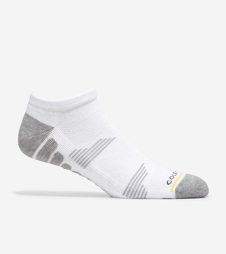 Men Cole Haan Socks | Men'S Zer Grand Performance No-Show Socks White