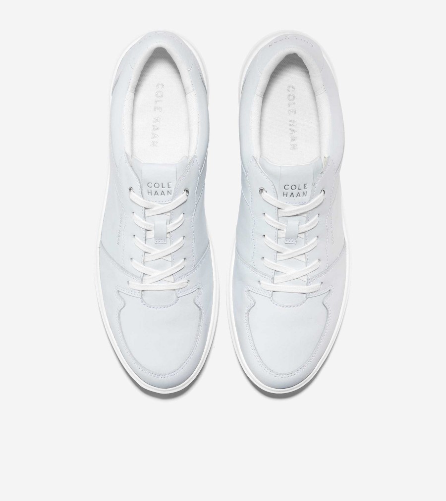 Women Cole Haan Sneakers | Women'S Grand Crosscourt Modern Tennis Sneaker White-Argento