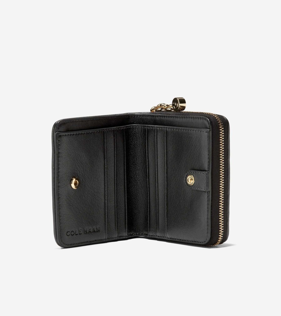 Women Cole Haan Wallets & Wristlets | Essential Zip Wallet Black