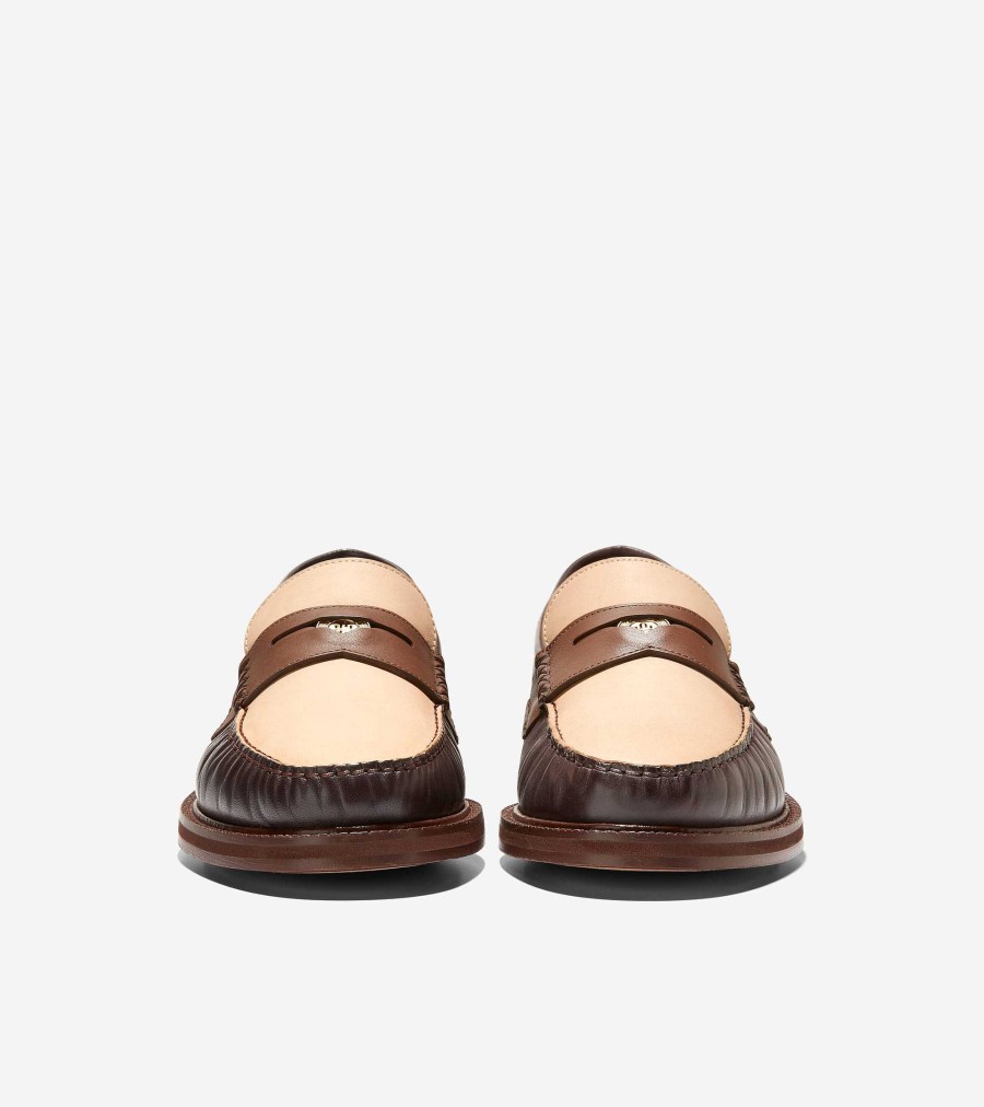 Men Cole Haan Loafers & Drivers | Men'S American Classics Pinch Penny Loafer Dark Chocolate-Oat-Mesquite