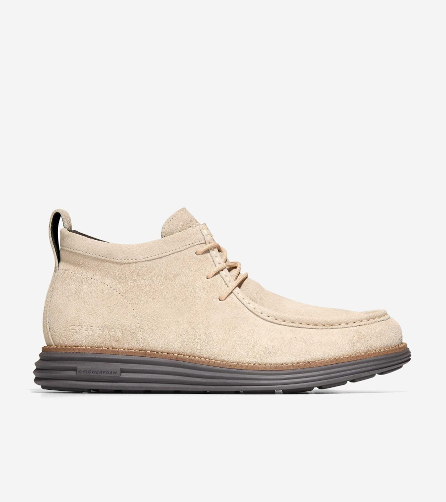 Men Cole Haan Boots | Men'S Riginalgrand Moc Toe Chukka Boot Tan-Natural-Java