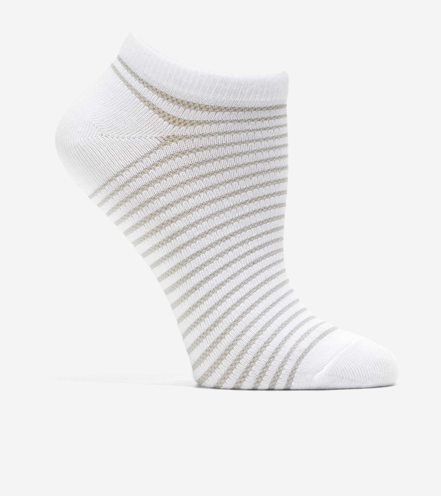 Women Cole Haan Socks | Women'S 3-Pack Soft Low-Cut Sock White