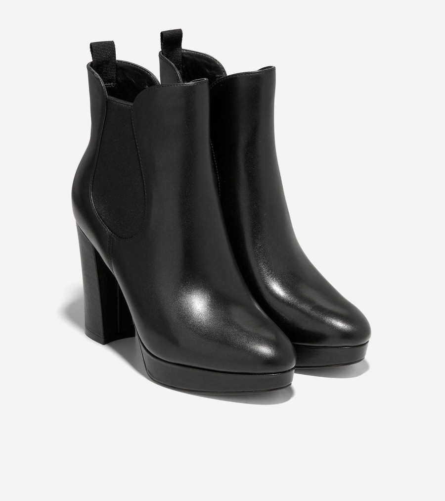 Women Cole Haan Boots | Women'S Remi Platform Bootie Black