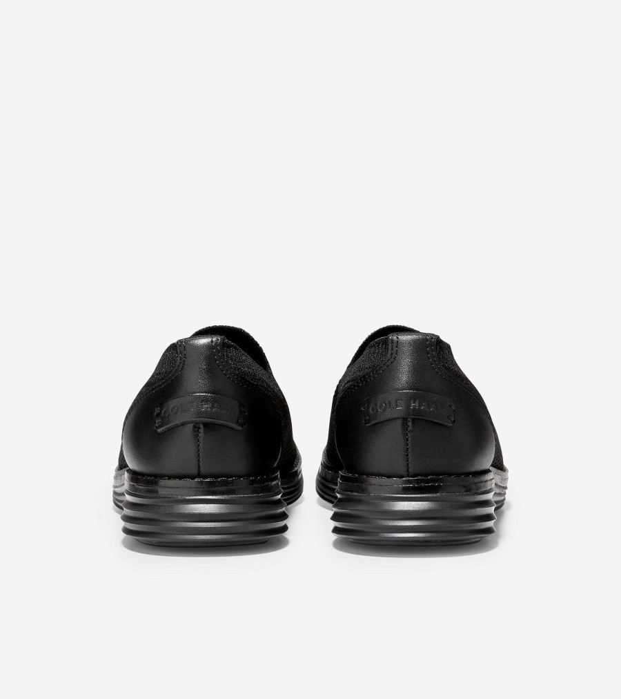 Women Cole Haan Loafers & Drivers | Women'S Riginalgrand Meridian Loafer Black Knit-Black