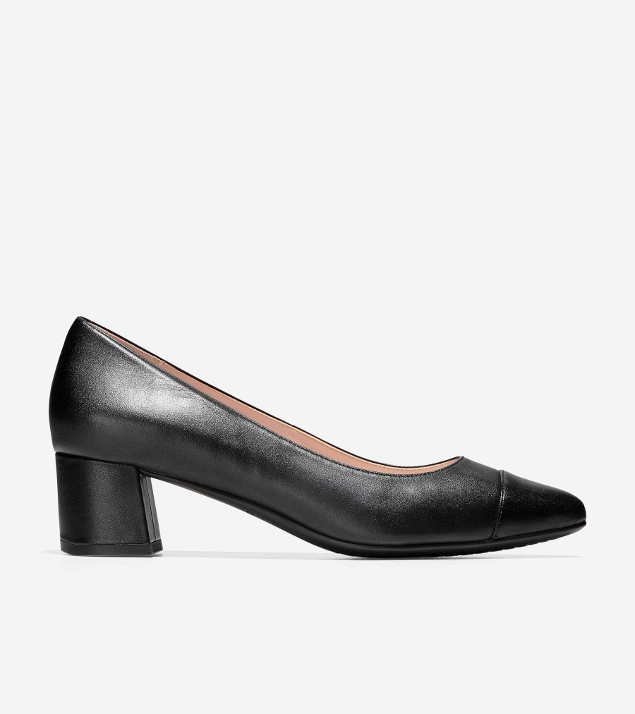 Women Cole Haan Pumps & Wedges | Women'S Go-To Block Heel Pump Black