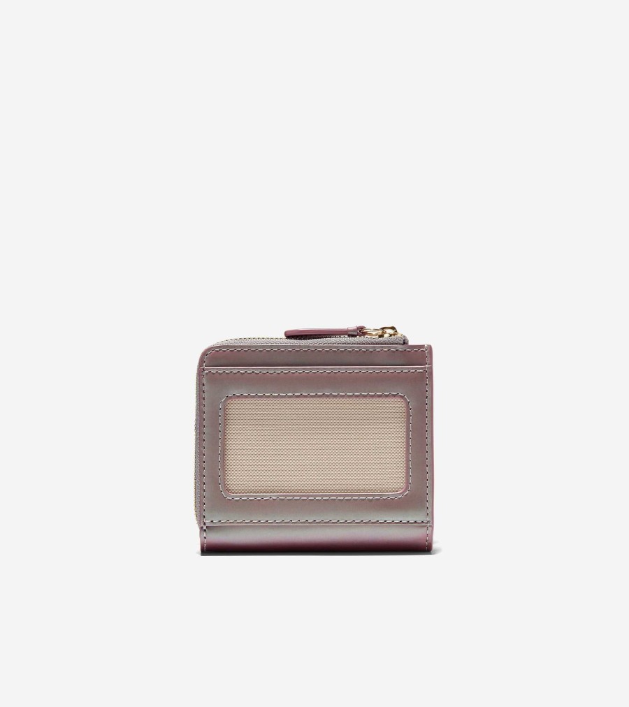 Women Cole Haan Wallets & Wristlets | Vartan Card Case Purple Irridescent-Ivory