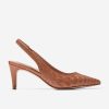 Women Cole Haan Dress Shoes | Women'S Vandam Sling Back Pump Pecan