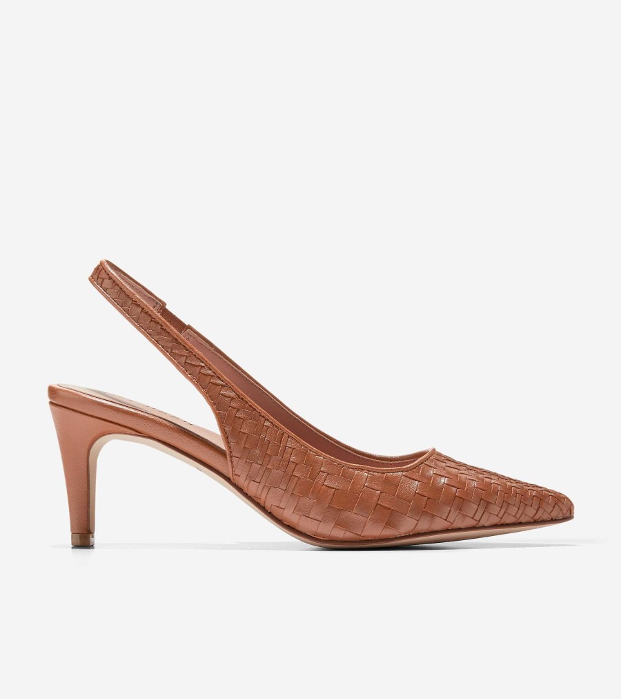 Women Cole Haan Dress Shoes | Women'S Vandam Sling Back Pump Pecan