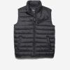 Men Cole Haan Coats & Jackets | Men'S Zip Front Quilted Vest Black