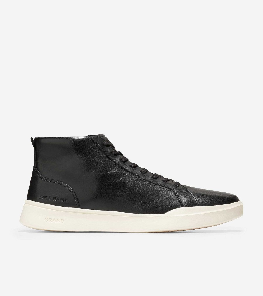 Men Cole Haan Sneakers | Men'S Grand Crosscourt Modern Mid Sneaker Black