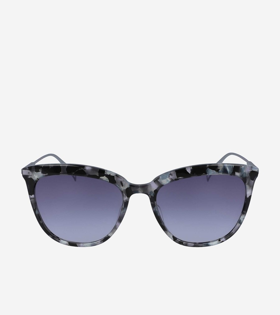 Women Cole Haan Sunglasses | Tortoise Cat Eye Sunglasses Grey Tortoise