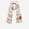 Women Cole Haan Hats, Gloves, & Scarves | Plaid Scarf Golden Toffee