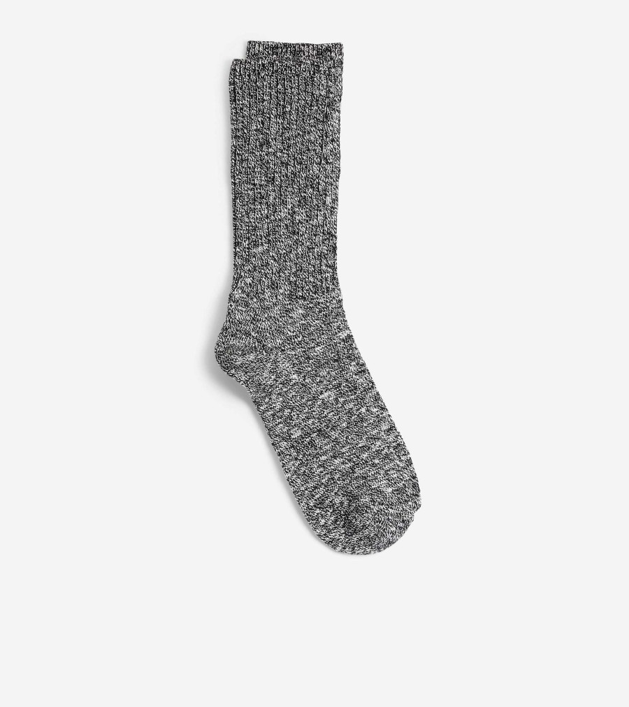 Men Cole Haan Socks | Men'S Casual Crew Socks Black Mix