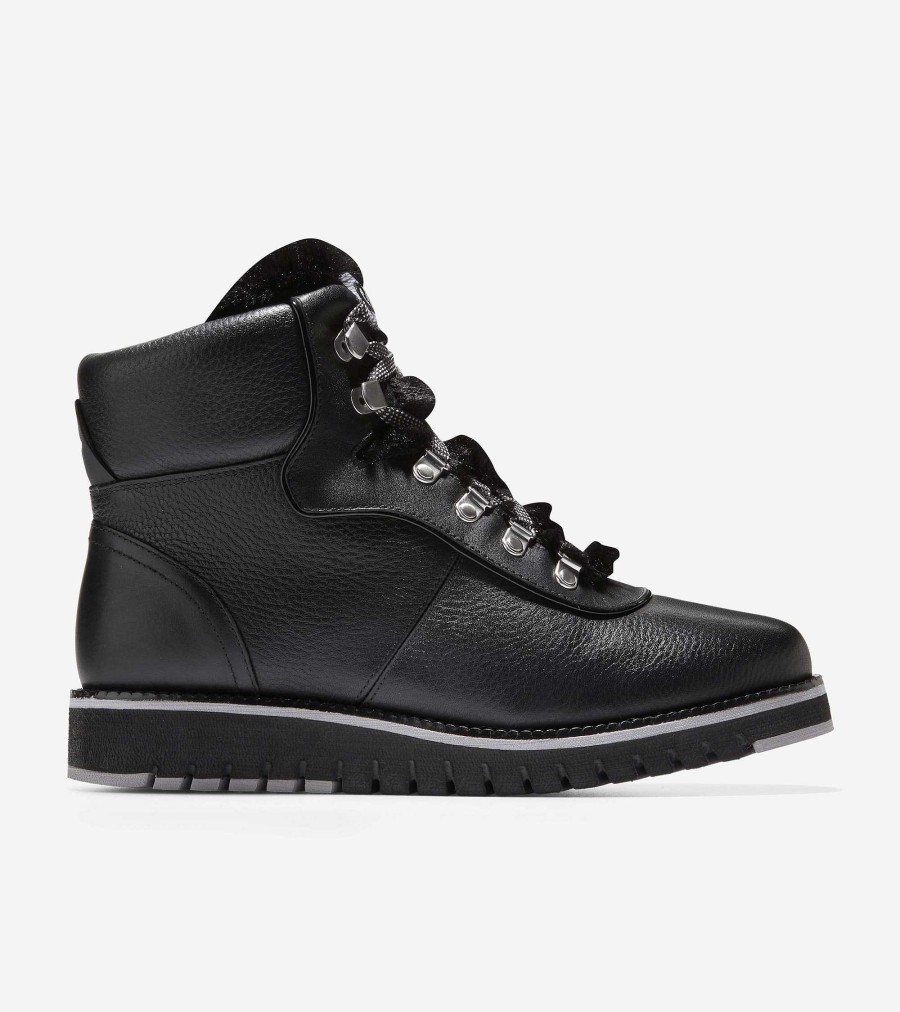 Women Cole Haan Boots | Women'S Zer Grand Explore Upstate Hiker Boots Black