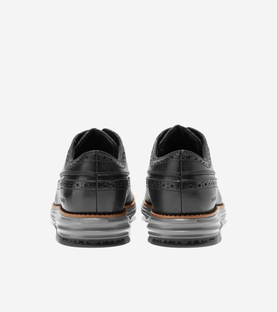 Men Cole Haan Oxfords | Men'S Riginalgrand Golf Shoe Black-Natural-Quiet Shade