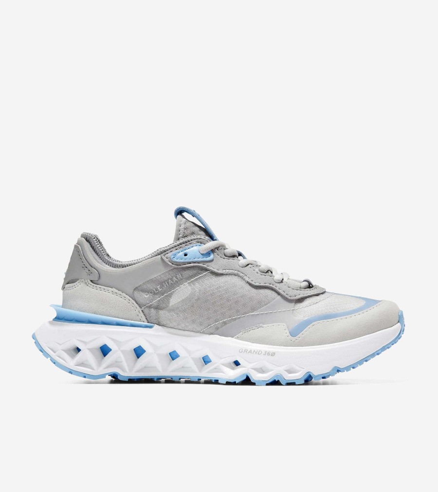 Women Cole Haan Sneakers | Women'S 5.Zer Grand Running Shoe Microchip-Blue Bell-Optic White