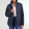 Men Cole Haan Coats & Jackets | Men'S Quilt Jacket Navy