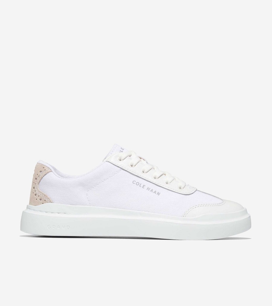 Women Cole Haan Sneakers | Women'S Grandpr Rally T-Toe Sneaker Optic White-Dove