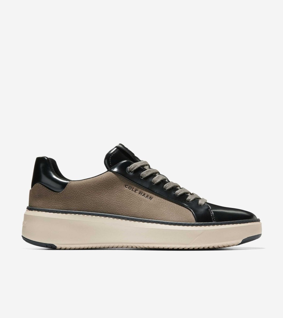 Men Cole Haan Sneakers | Men'S Grandpr Topspin Sneakers Morel-Black-Oat