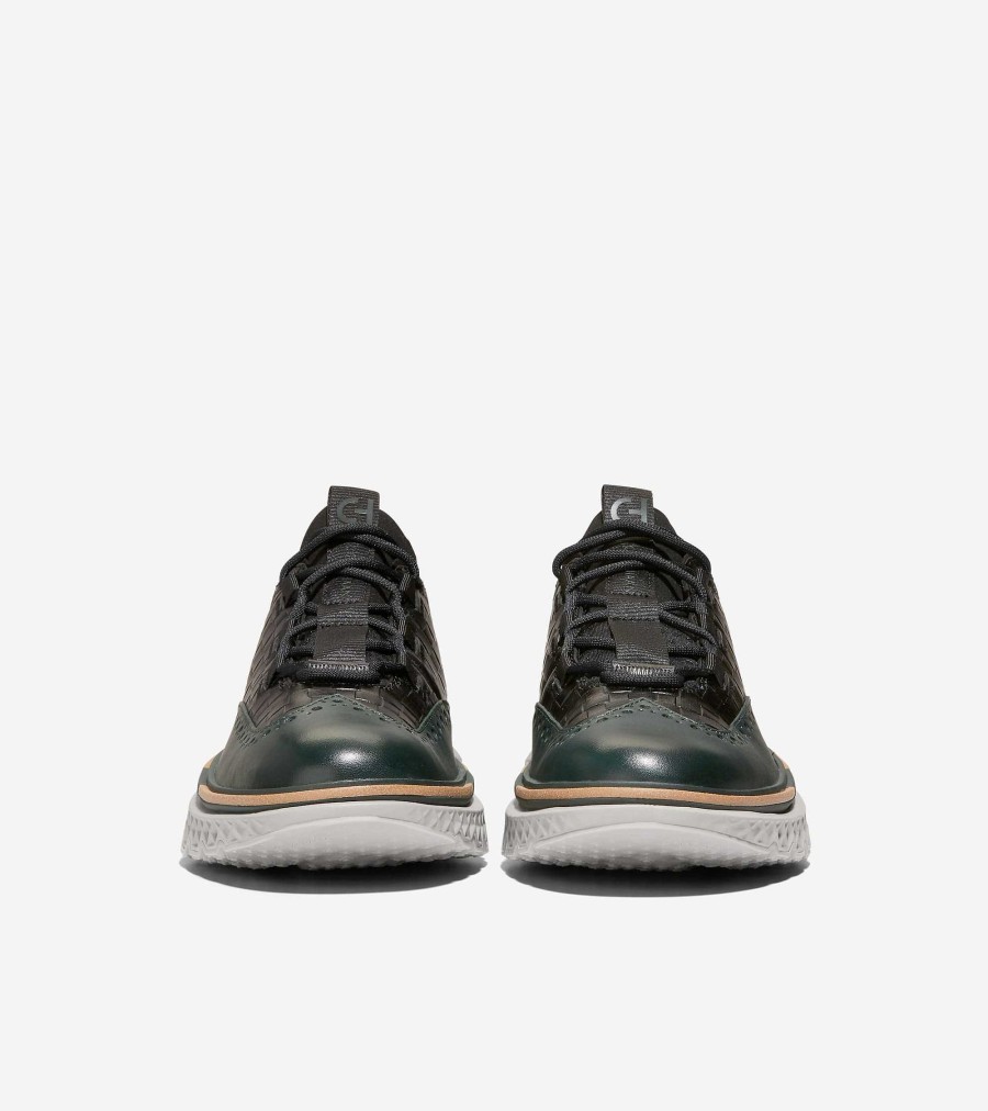 Men Cole Haan Oxfords | Men'S 5.Zer Grand Wingtip Oxford Black-Scarab-Paloma