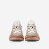 Men Cole Haan Sneakers | Men'S 5.Zer Grand Wrk Sneaker Silver Birch-Cobblestone-Scarlett Orange