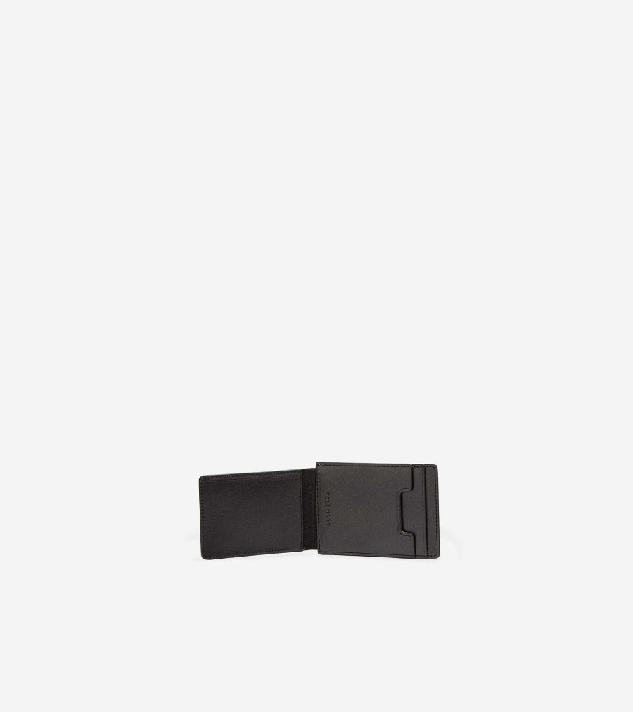 Men Cole Haan Wallets | Washington Perforated Card Case Black